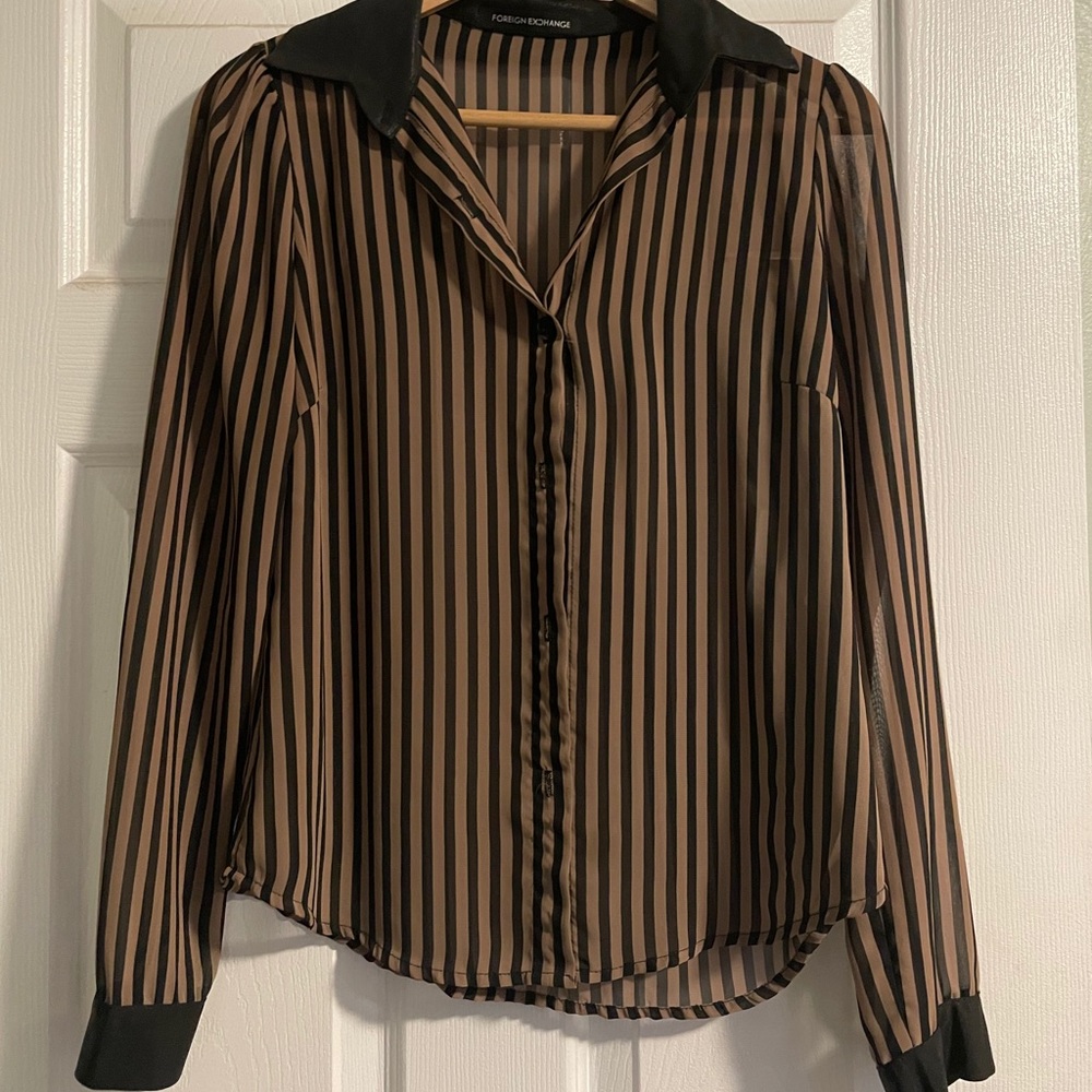 Button up striped shirt